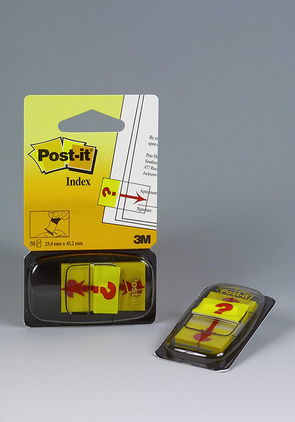 Zakładki indeksujące Postit® z nadrukiem ikony „znak zapytania”