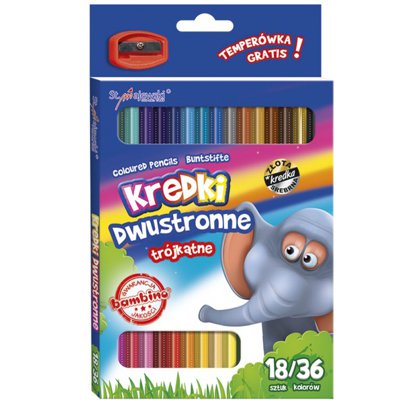 Kredki trójkątne Bambino 36 