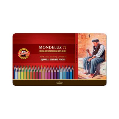 Kredki mondeluz 3727 72 KOLORY OPAKOWANIE METALOWE