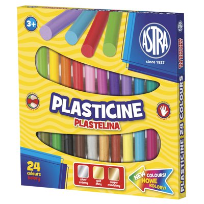 Plastelina, 24 kolory Astra