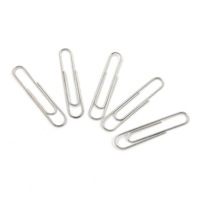 Spinacze okrągłe OFFICE PRODUCTS, 50mm, 100szt., srebrne