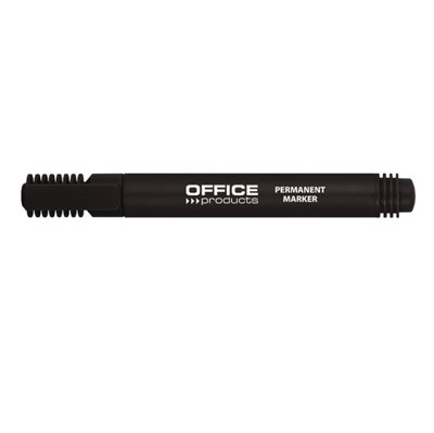 Marker permanentny OFFICE PRODUCTS, okrągły, 1-3mm (linia), czarny