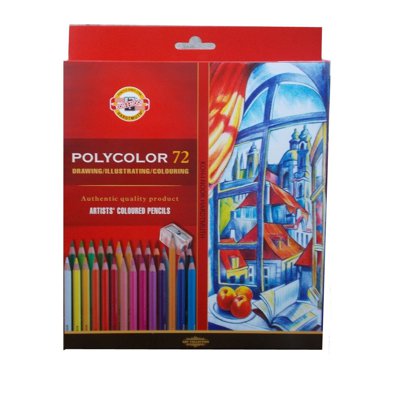 Kredki artystyczne, Polycolor 3837,  72 kolory KOH-I-NOOR