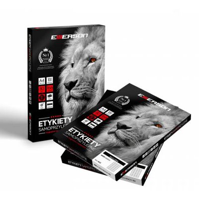 Etykiety Emerson A4 48,5 mm - 16,9 mm