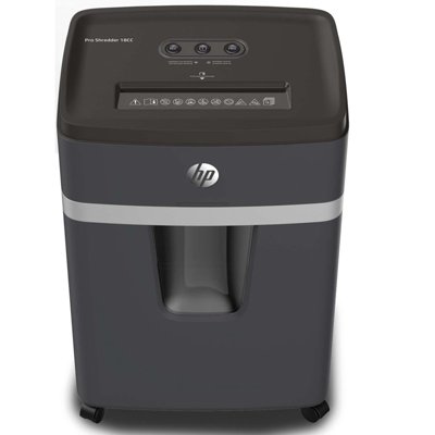 Niszczarka HP PRO SHREDDER 18CC, ścinki, P-4, 18 kart., 25l, ciemnoszara