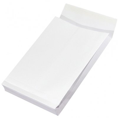 Koperty RBD z taśmą silikonową OFFICE PRODUCTS, HK, C4, 229x324mm, 130gsm, 250szt., białe