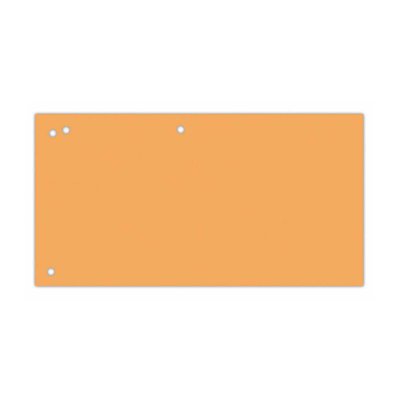 Przekładki OFFICE PRODUCTS, karton, 1/3 A4, 240x105mm, 100szt., pomarańczowe