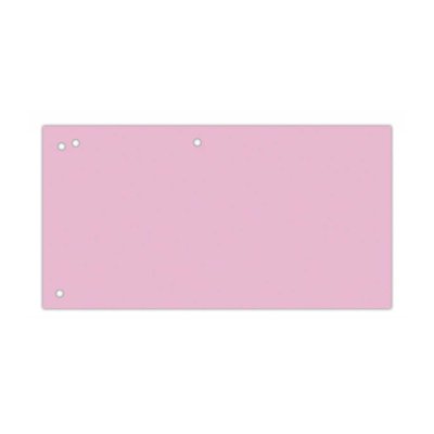Przekładki OFFICE PRODUCTS, karton, 1/3 A4, 240x105mm, 100szt., różowe