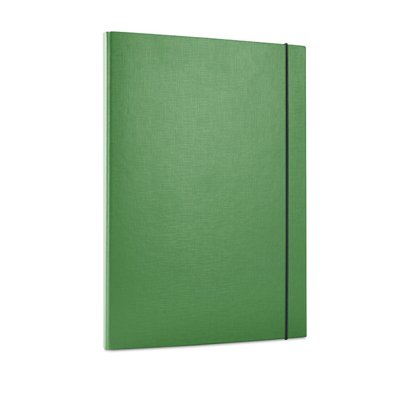 Teczka z gumką OFFICE PRODUCTS, PP, A4/15, 3-skrz., zielona