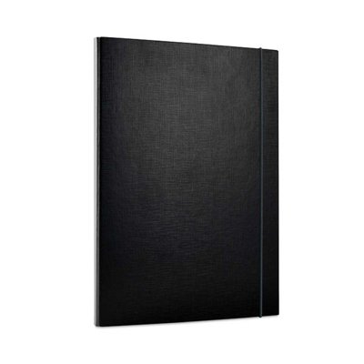 Teczka z gumką OFFICE PRODUCTS, PP, A4/15, 3-skrz., czarna
