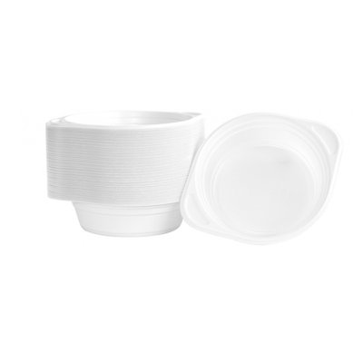 Flaczarka plastikowa OFFICE PRODUCTS, 500ml, śr. 16cm, 100 szt., biała
