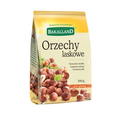 Orzechy laskowe blanszowane, Bakalland, 90gr