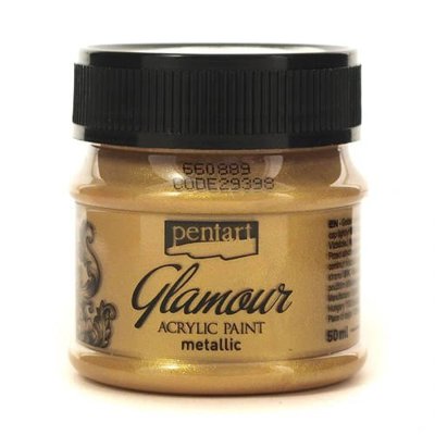 Pentart farba akrylowa 50ml Glamour metaliczne złoto Pentart farba akrylowa 50ml Glamour metaliczne złoto
