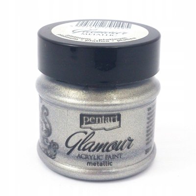 Farba akrylowa 50ml Glamour metaliczna platyna