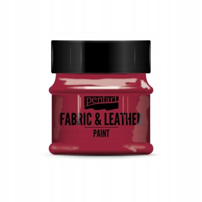 Farba do tkanin i skór 50ml czerwona