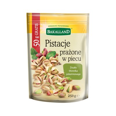 Pistacje prażone, Bakalland, 200+50g