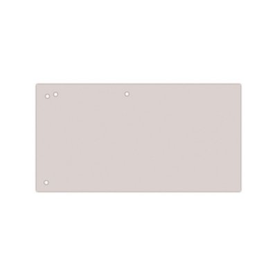 Przekładki OFFICE PRODUCTS, karton, 1/3 A4, 240x105mm, 100szt., szare