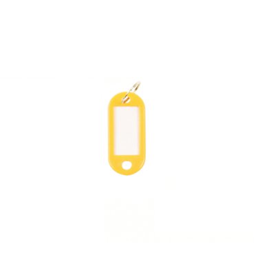 Zawieszki na klucze Q-CONNECT, 50x22mm, 100szt., żółte