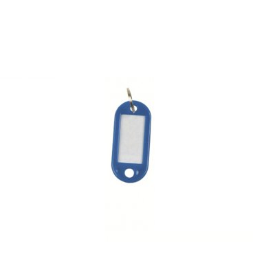 Zawieszki na klucze Q-CONNECT, 50x22mm, 100szt., niebieskie