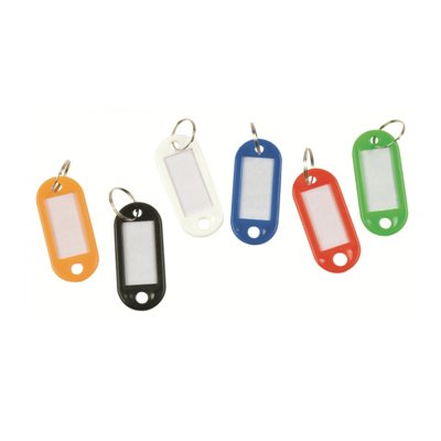 Zawieszki na klucze Q-CONNECT, 58x20mm, 240szt., mix kolorów