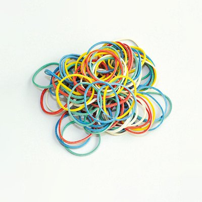 Gumki recepturki Q-CONNECT, 250g, średnica 25mm, mix kolorów