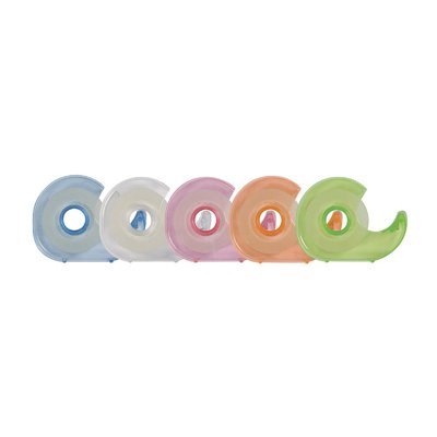 Taśma biurowa z dyspenserem Q-CONNECT, 19mm, 33m, mix kolorów