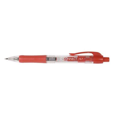 Długopis automatyczny Q-CONNECT 0,7mm, czerwony