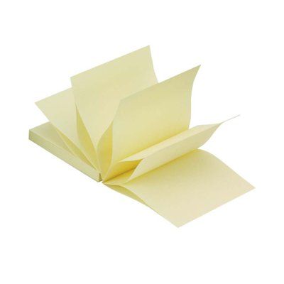 Bloczek samop. Q-CONNECT, typu Z, 76x76mm, 1x100 kart., jasnożółty