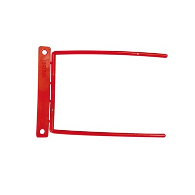 Klipsy archiwizacyjne Q-CONNECT D-Clip, grubość pliku max. 8cm, czerwony