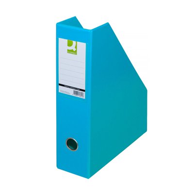 Pojemnik na dokumenty Q-CONNECT, PVC, A4/76, jasnoniebieski