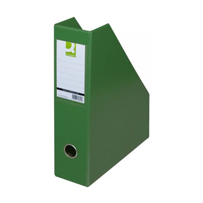 Pojemnik na dokumenty Q-CONNECT, PVC, A4/76, zielony