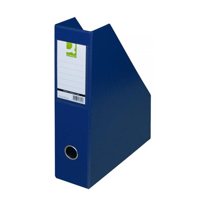 Pojemnik na dokumenty Q-CONNECT, PVC, A4/76, ciemnoniebieski
