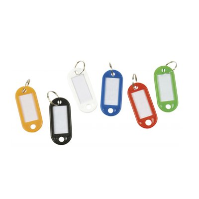 Zawieszki na klucze Q-CONNECT, 50x22mm, 100szt., czerwone