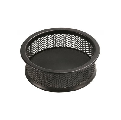 Pojemnik na spinacze Q-CONNECT Office Set, metalowy, czarny