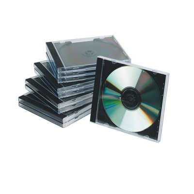 Pudełko na płytę CD/DVD Q-CONNECT, standard, 10szt., przeźroczyste