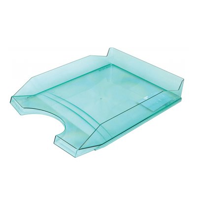 Szufladka na biurko OFFICE PRODUCTS, polistyren/PP, A4, transparentna zielona