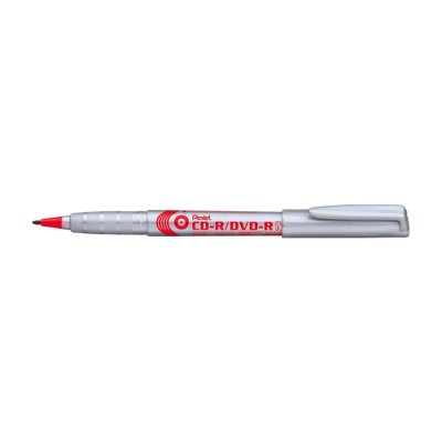 Marker Pentel do opisywania płyt CD czerwony