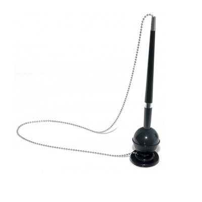 Długopis na metalowym łańcuszku OFFICE PRODUCTS, stojący, samoprzylepny, niebieski