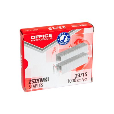 Zszywki OFFICE PRODUCTS, 23/15, 1000szt.