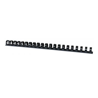 Grzbiety do bindowania OFFICE PRODUCTS, A4, 16mm (145 kartek), 100 szt., czarne