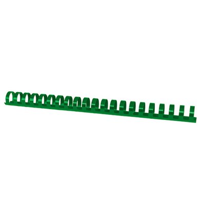 Grzbiety do bindowania OFFICE PRODUCTS, A4, 22mm (210 kartek), 50 szt., zielone