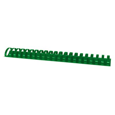 Grzbiety do bindowania OFFICE PRODUCTS, A4, 38mm (350 kartek), 50 szt., zielone