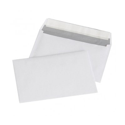Koperty z taśmą silikonową OFFICE PRODUCTS, HK, C6, 114x162mm, 80gsm, 1000szt., białe