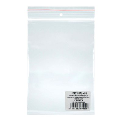 Torebka strunowa DONAU, LDPE, 80x180mm, 100szt., transparentna Torebka strunowa DONAU, LDPE, 80x180mm, 100szt., transparentna