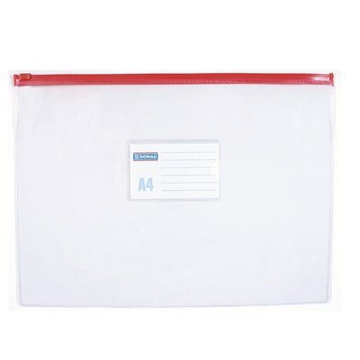 Torebka z suwakiem DONAU, PVC, A4, transparentna Torebka z suwakiem DONAU, PVC, A4, transparentna