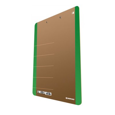 Clipboard DONAU Life, karton, A4, z klipsem, zielony