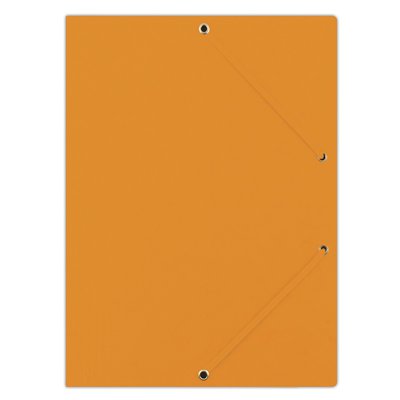 Teczka z gumką DONAU, preszpan, A4, 390gsm, 3-skrz., pomarańczowa