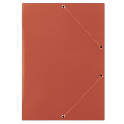 Teczka z gumką DONAU, karton, A4, 400gsm, 3-skrz., czerwona
