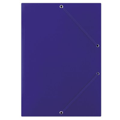 Teczka z gumką DONAU, karton, A4, 400gsm, 3-skrz., niebieska