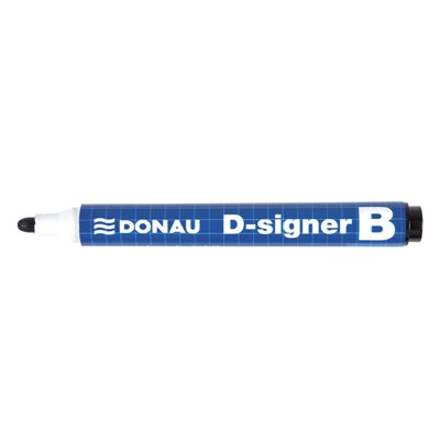 Marker do tablic DONAU D-Signer B, okrągły, 2-4mm (linia), czarny